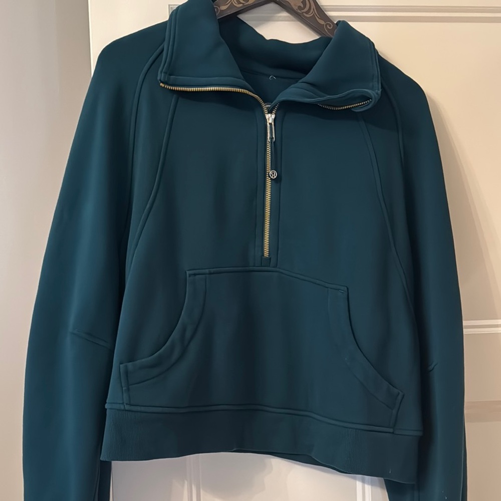 lululemon athletica Blue Oversized Polo Sweatshirt